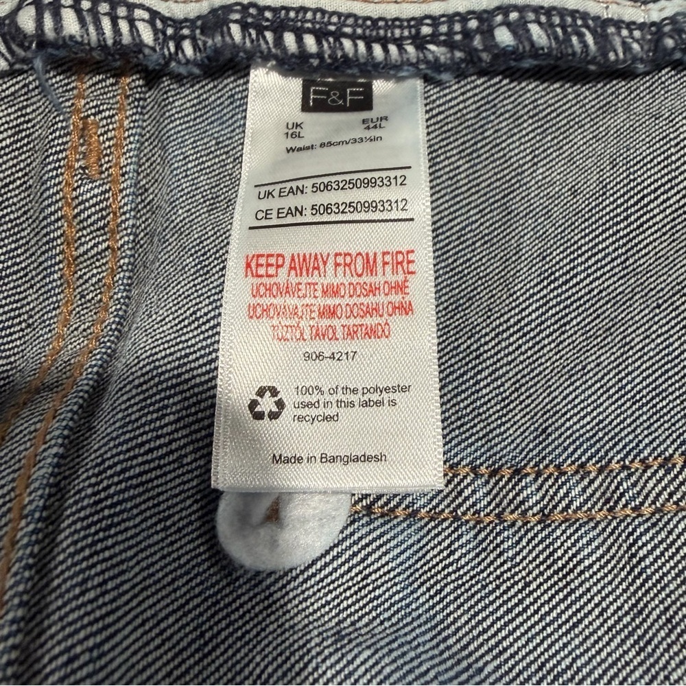 2/$25 Women’s Dark Blue Slim Ankle Grazer Straight Jeans Cotton Eco Friendly - Picture 9 of 11
